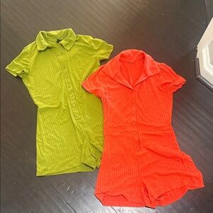 Wild fable soft pajama rompers can run large have-lot of stretch worn not new